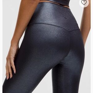 Lululemon align high rise ribbed shine tight size 4